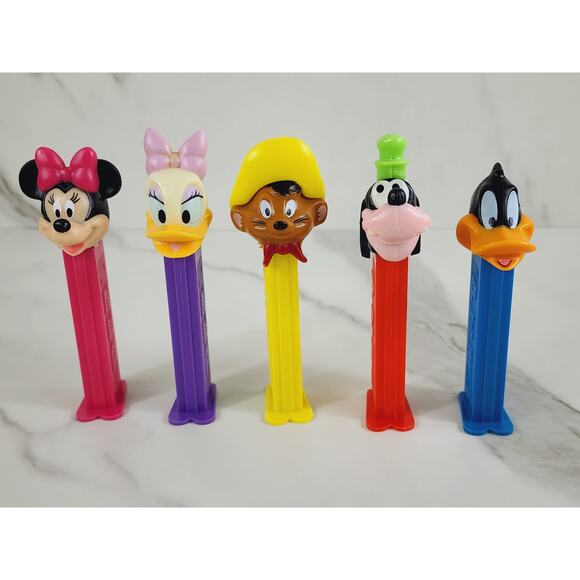 Disney Pez Candy Dispenser Minnie Mouse Daisy Duck Goofy Daffy Speedy Gonzale x5 - Picture 1 of 14